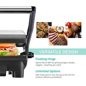 New House Kitchen Panini Press Grill for Easy Cooking