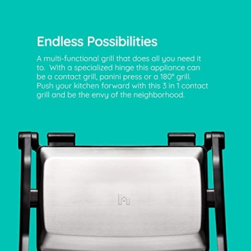 New House Kitchen Panini Press Grill for Easy Cooking