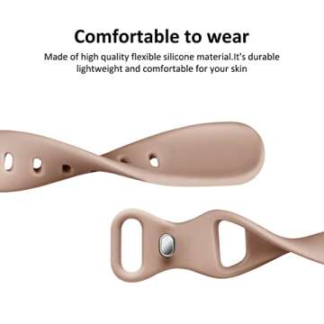 Acrbiutu 6 Pack Bands Compatible with Apple Watch 38mm 40mm 41mm 42mm 44mm 45mm, Slim Thin Narrow Replacement Water Drop Silicone Sport Strap Wristbands for iWatch Series SE 7/6/5/4/3/2/1 Women Men