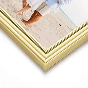 Elegant LaVie Home 8x10 Gold Photo Frames Set of 3