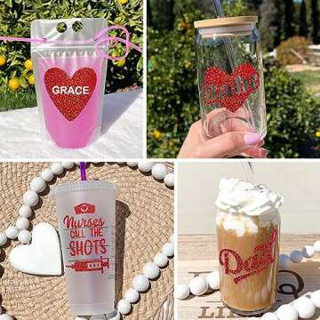 TECKWRAP Holographic Sparkle Vinyl, 1ft x 5ft, Red