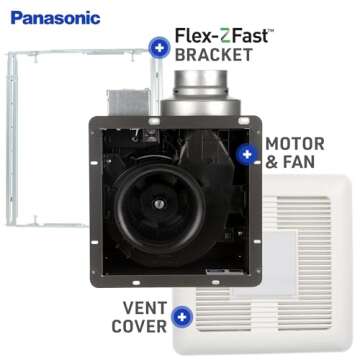 Panasonic WhisperCeiling Fan - Energy Efficient Bathroom Solution