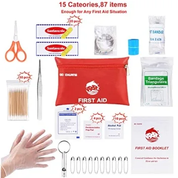 Travel First Aid Kit - 87 Pieces for Emergencies