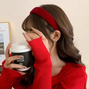 Lvyeer Red Velvet Hair Band for Stylish Women