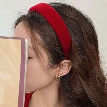 Lvyeer Red Velvet Hair Band for Stylish Women