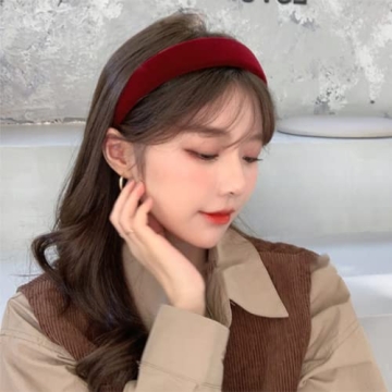 Lvyeer Red Velvet Hair Band for Stylish Women
