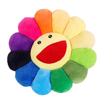 Colorful Angleliu Smile Face Plush Pillow for Home Use