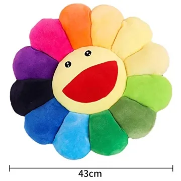 Colorful Angleliu Smile Face Plush Pillow for Home Use