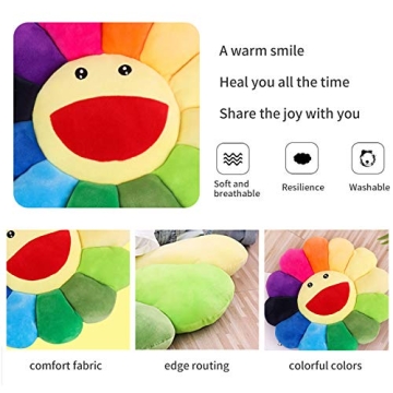 Colorful Angleliu Smile Face Plush Pillow for Home Use