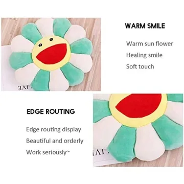 Colorful Angleliu Smile Face Plush Pillow for Home Use