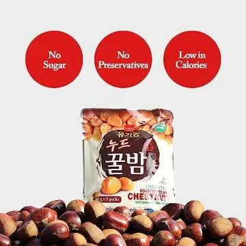 Wang Korean Healthy Snacks - Organic Chestnut, KBBQ Seaweed Snacks