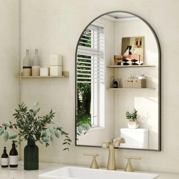HARRITPURE 20x30 Arched Bathroom Mirror for Elegant Spaces
