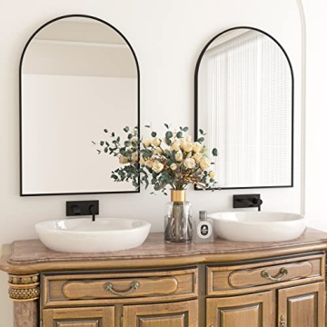 HARRITPURE 20x30 Arched Bathroom Mirror for Elegant Spaces