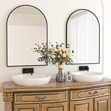 HARRITPURE 20x30 Arched Bathroom Mirror for Elegant Spaces