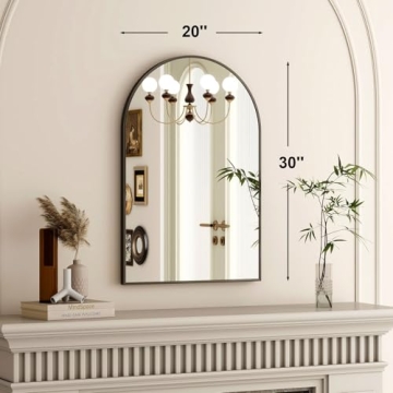 HARRITPURE 20x30 Arched Bathroom Mirror for Elegant Spaces