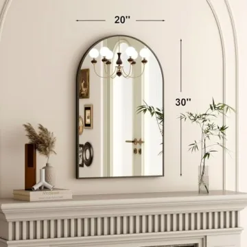 HARRITPURE 20x30 Arched Bathroom Mirror for Elegant Spaces