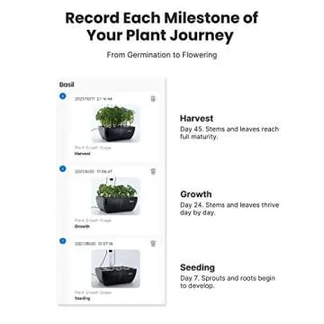 iDOO Hydroponics System Kit with WiFi and LED Grow Light