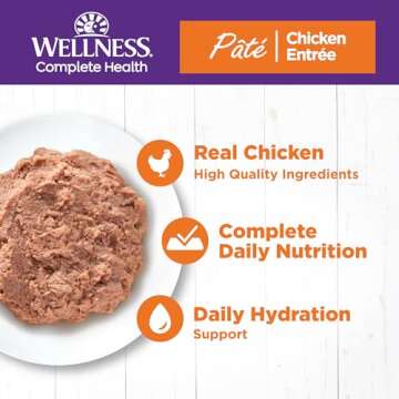 Wellness Complete Health Pate Adult Wet Cat Food, Protein-Packed 3oz