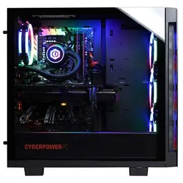 CyberpowerPC Gamer Supreme Liquid Cool Gaming PC, Intel Core i7-9700K 3.6GHz, NVIDIA GeForce RTX 2070 Super 8GB, 16GB DDR4, 1TB PCI-E NVMe SSD, WiFi Ready & Win 10 Home (SLC8260A2, Black)