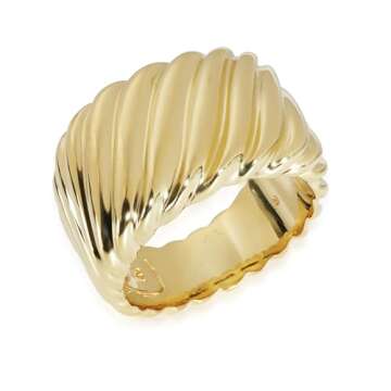 Buy David Yurman Sculpted Cable Ring Size 5.75 Gold