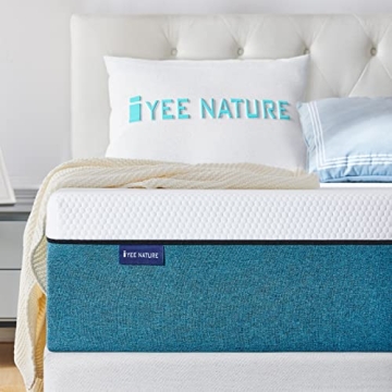 Comfortable IYEE NATURE Queen Mattress Gel Memory Foam