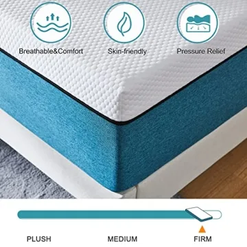 Comfortable IYEE NATURE Queen Mattress Gel Memory Foam