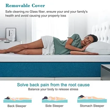 Comfortable IYEE NATURE Queen Mattress Gel Memory Foam