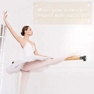 Kipika Adjustable Height Ballet Barre - Home Dance Gear
