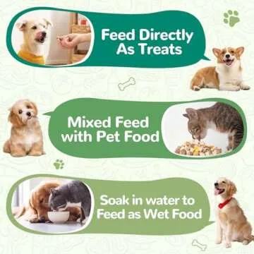 PAWUP Freeze Dried Cat Treats, Raw Chicken Food for Dogs Cats, Single Ingredient, High Protein Natural Healthy Topper, 3.8 oz