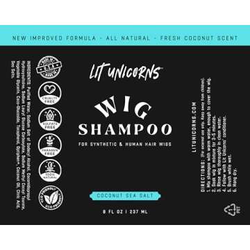 LIT UNICORNS Natural Wig Shampoo & Conditioner Set