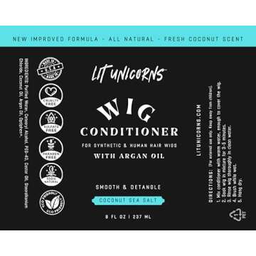 LIT UNICORNS Natural Wig Shampoo & Conditioner Set
