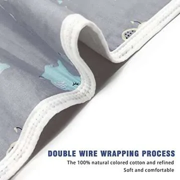 Waterproof Diaper Changing Pad (23.6"x 29.5"), Entyle Washable Reusable Breathable Leak Proof Infant Mattress Pad Portable Travel Baby Changing Mat (Blue Elephant)