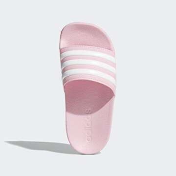 adidas Adilette Shower Slides Sandal, True Pink/White/True Pink, 13 US Unisex Little Kid