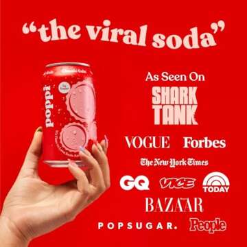 Popi Classic Cola Prebiotic Soda - Refreshing & Healthy 12 fl oz 4 Pack