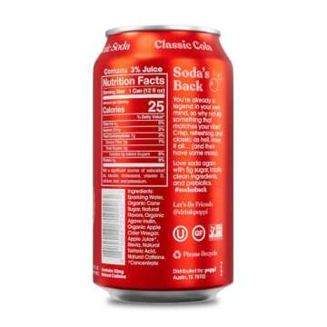 Popi Classic Cola Prebiotic Soda - Guilt-Free Refreshment