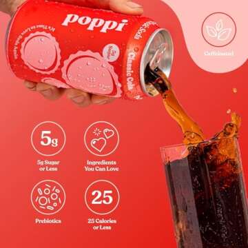 Popi Classic Cola Prebiotic Soda - Guilt-Free Refreshment