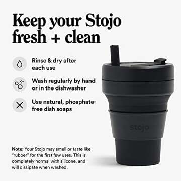 Stojo Collapsible Coffee Cup | 16oz Reusable Travel Mug