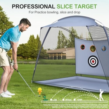 10x7ft Golf Practice Net for Backyard and Indoor Training