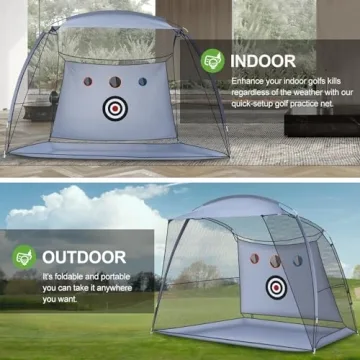 10x7ft Golf Practice Net for Backyard and Indoor Training