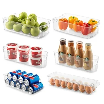 8-Piece Refrigerator Organizer Set for Ultimate Kitchen Storage