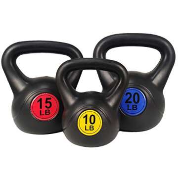 Signature Fitness Kettlebell Set for Home Workouts