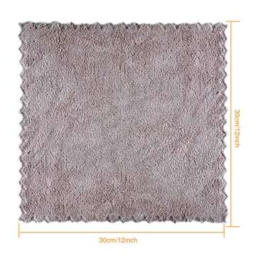 Kyapoo Baby Washcloths Ultra Soft Coral Fleece 12 Pack