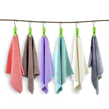 Kyapoo Baby Washcloths Ultra Soft Coral Fleece 12 Pack