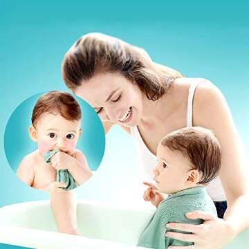 Kyapoo Baby Washcloths Ultra Soft Coral Fleece 12 Pack