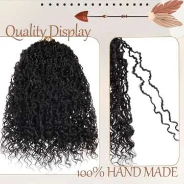 Beverlee Micro Locs Crochet Hair 12 Inch soft locs with curly ends 9 Packs Boho Soft Locs Style Mini Locs Twist Hair Synthetic micro locs extensions goddess Crochet Locs For Black Women