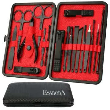 ESARORA 18 in 1 Manicure Set with Travel Case