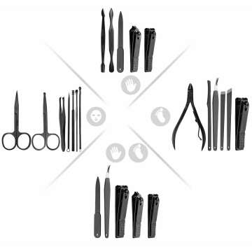 ESARORA 18 in 1 Manicure Set with Travel Case