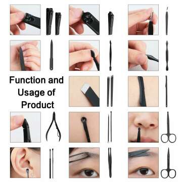 ESARORA 18 in 1 Manicure Set with Travel Case