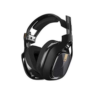 ASTRO Gaming A40 TR Gaming Headset for PC, Mac - Black (2017 Model)