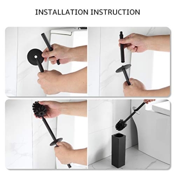 BGL Aluminium Toilet Brush and Holder for Modern Bathrooms